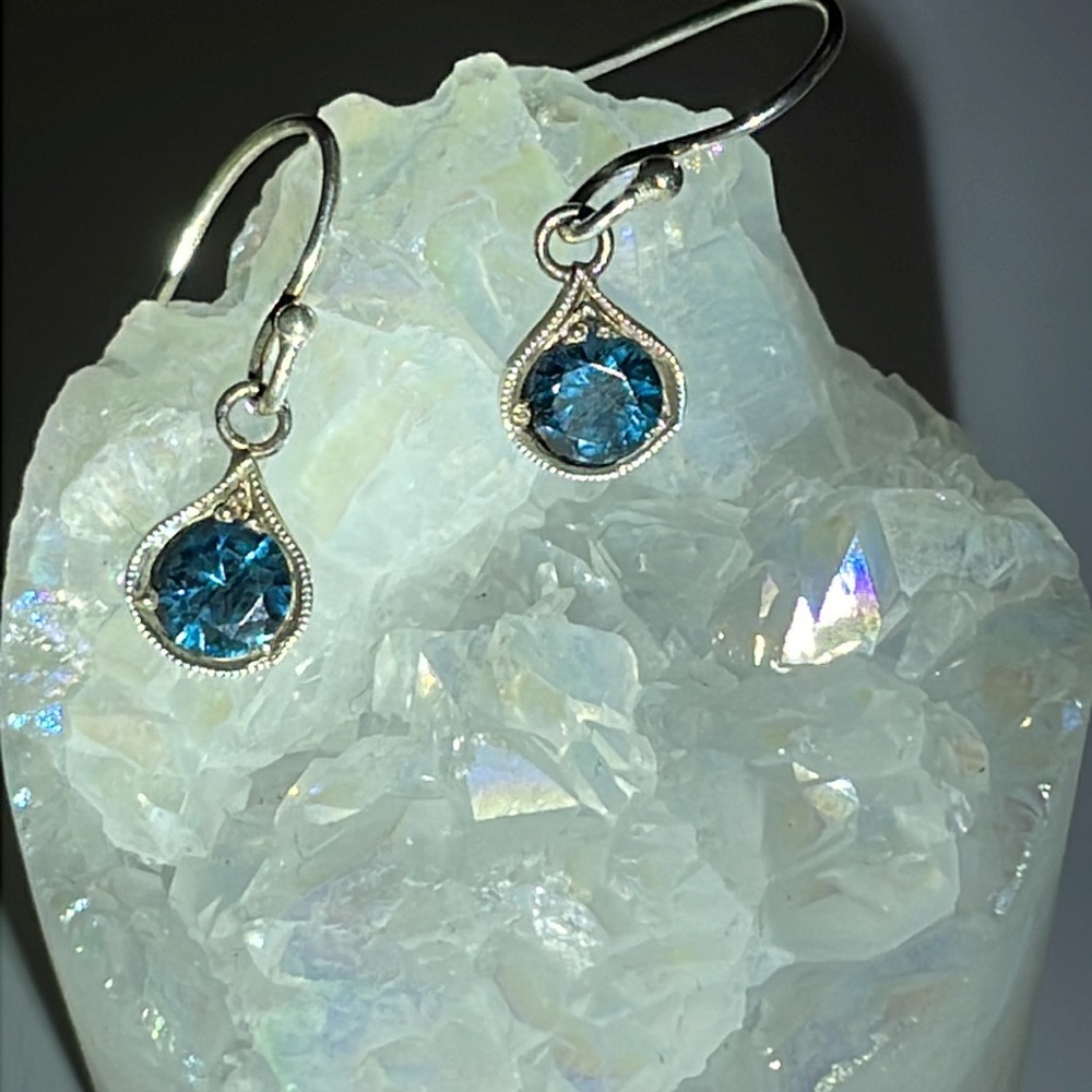 Peacock Tourmaline earrings
